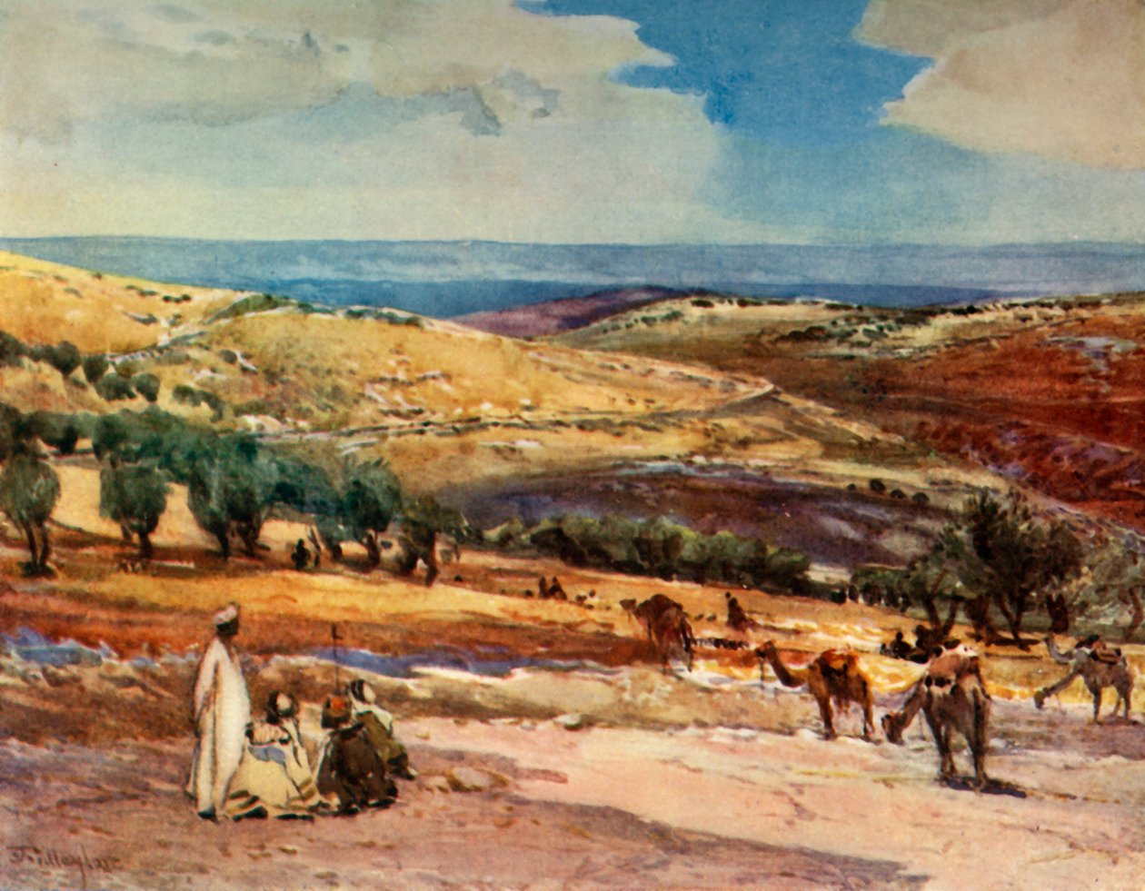 Na cestě z Jeruzaléma do Betanie, 1902. od John Fulleylove