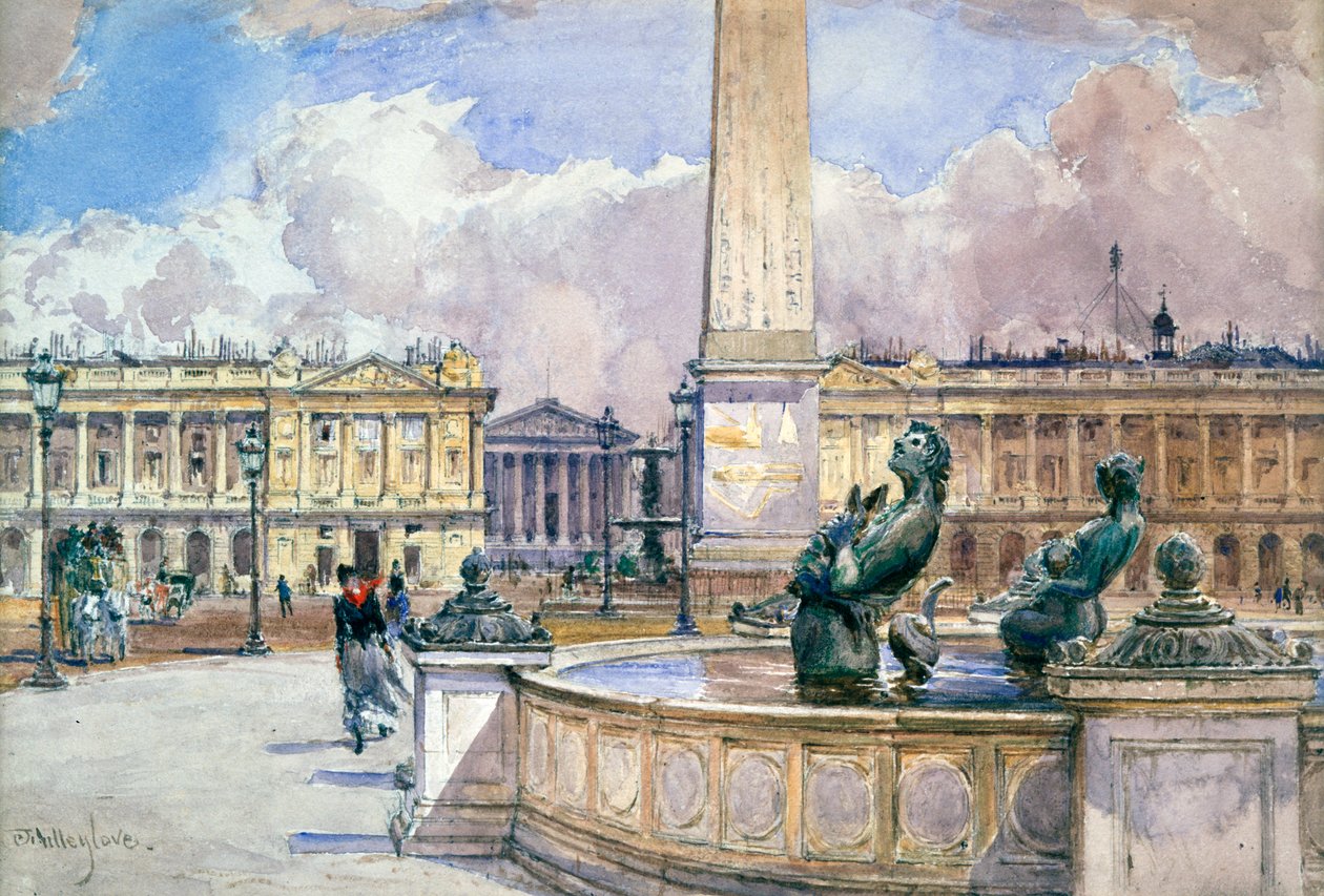 Place de la Concorde, 1847-1908 od John Fulleylove