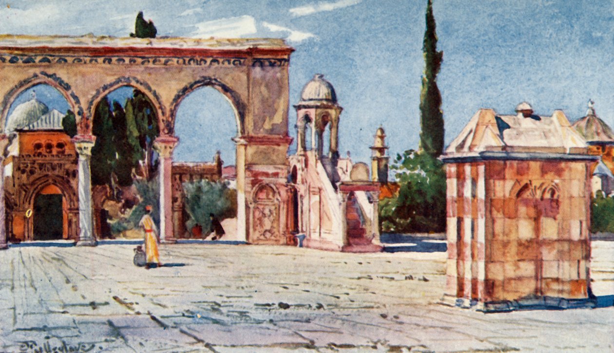 Letní kazatelna z jižní verandy Skalního dómu, 1902. od John Fulleylove