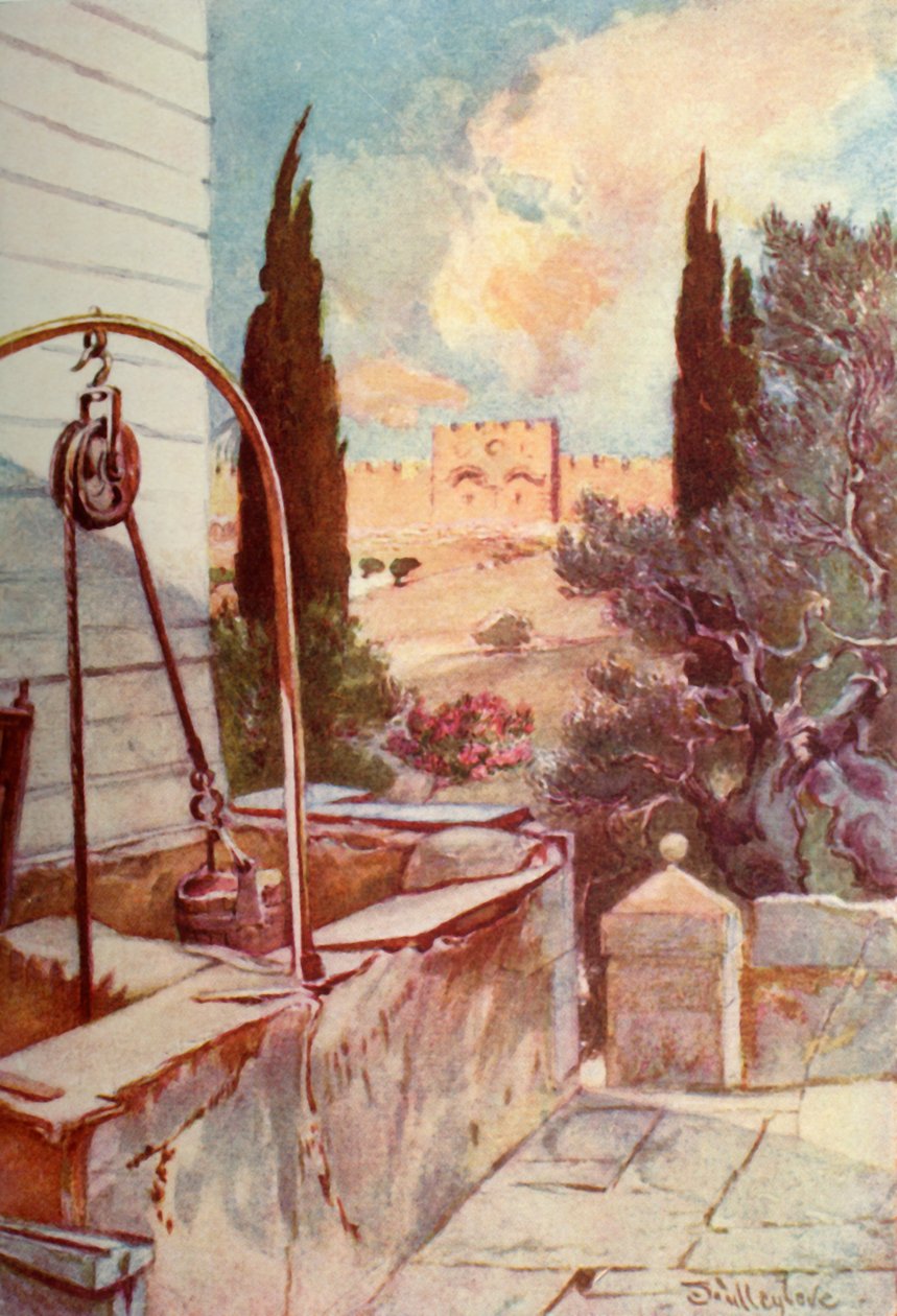 Zlatá neboli krásná brána z Getsemanské zahrady, 1902. od John Fulleylove