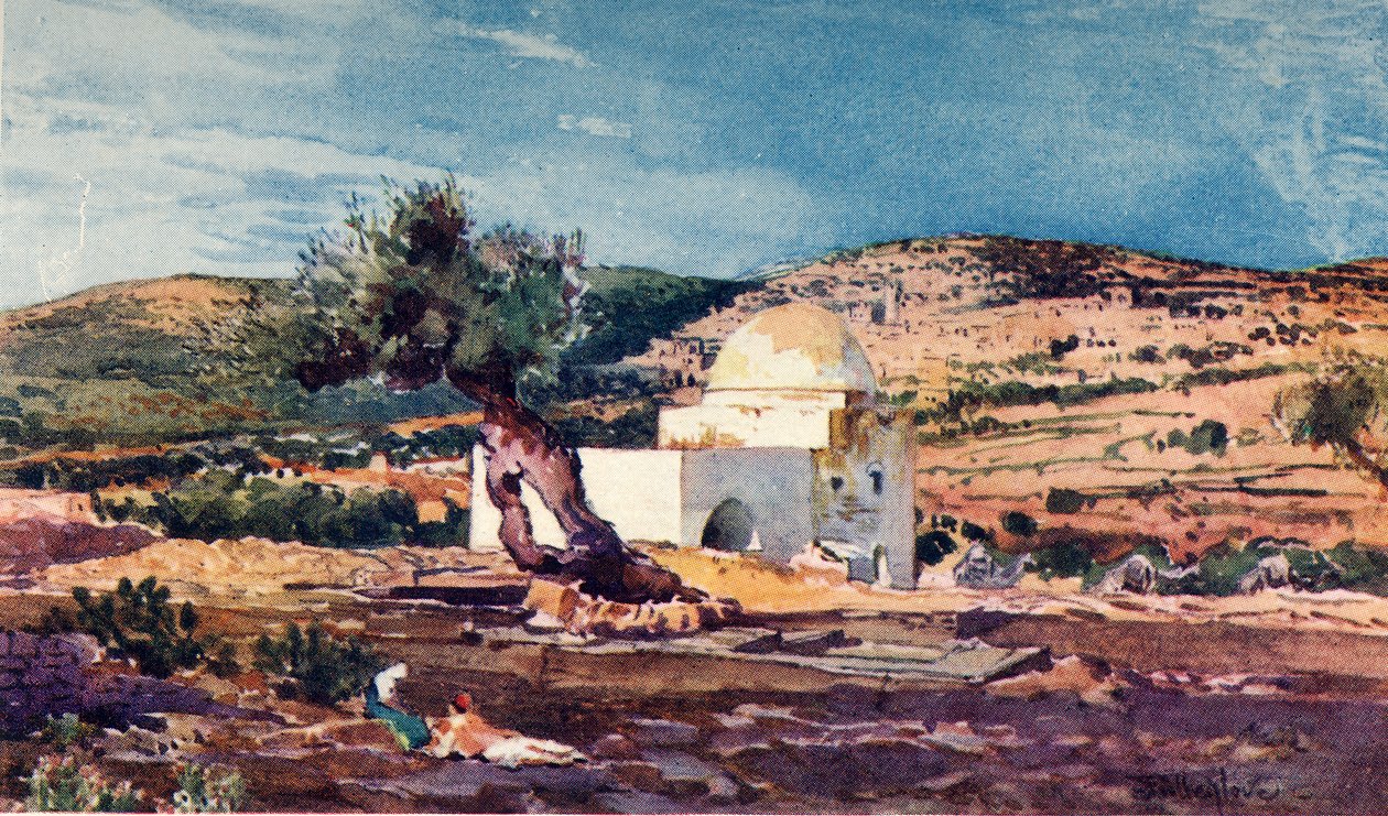 Hrob Ráchel na cestě z Jeruzaléma do Hebronu, 1902. od John Fulleylove