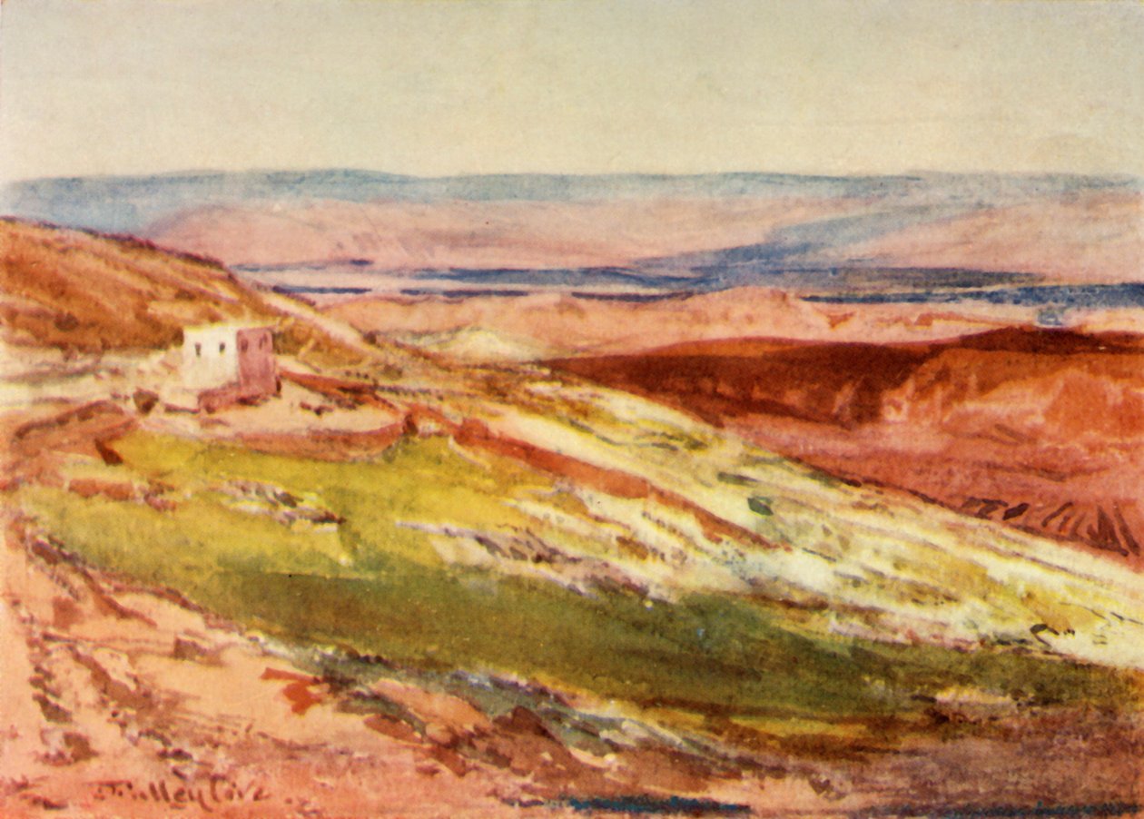 Údolí Jordánu z Olivetské hory, 1902. od John Fulleylove