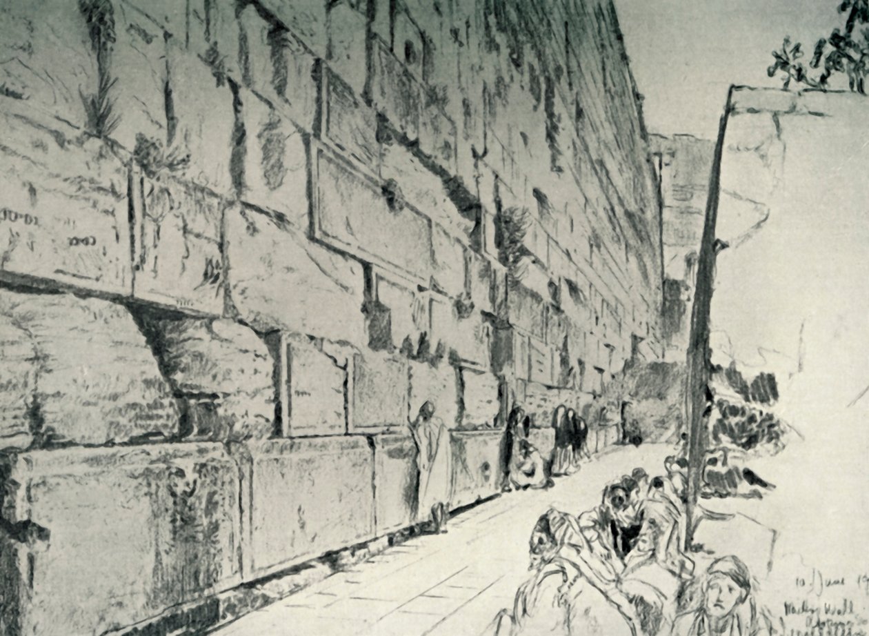 Zeď nářků, 1902. od John Fulleylove
