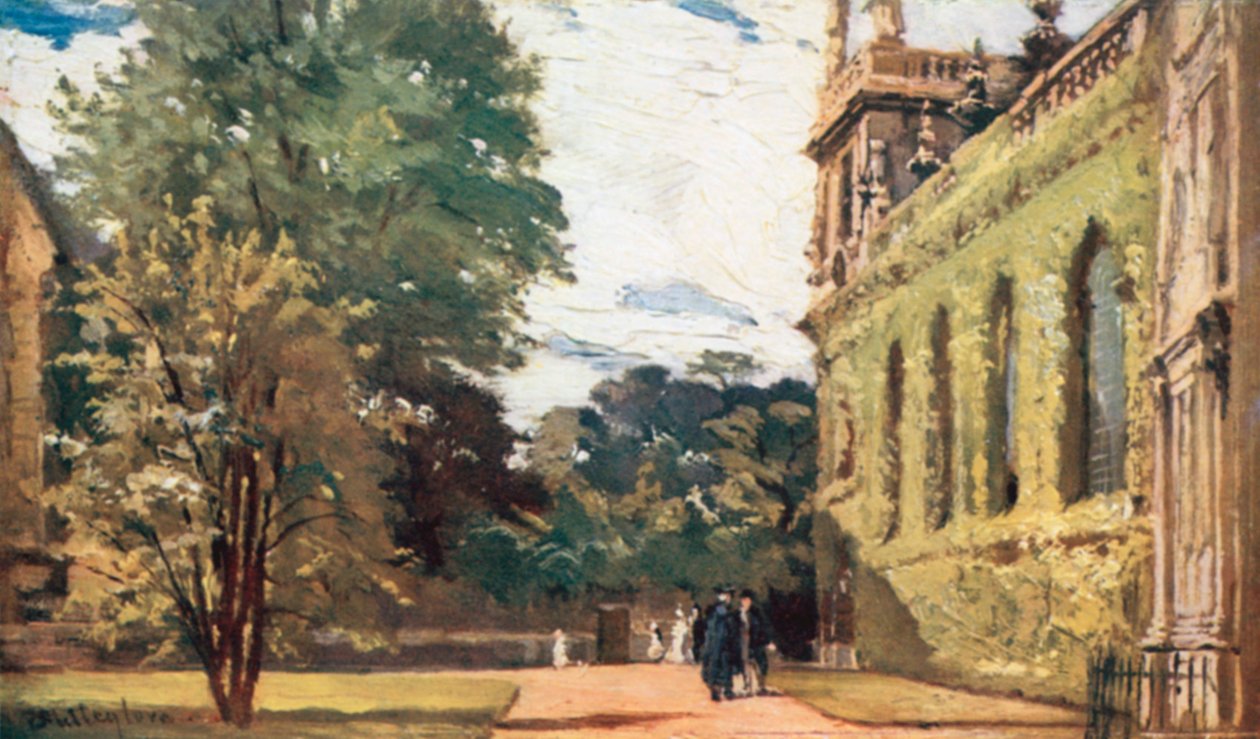 Trinity College (barevná litografie) od John Fulleylove