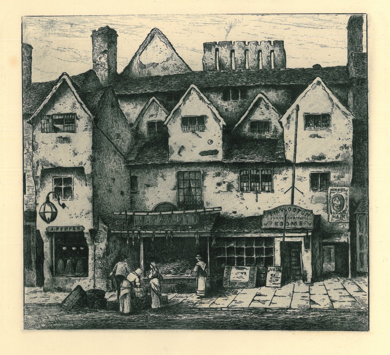 Old Houses, Digbeth, Walsall, z 