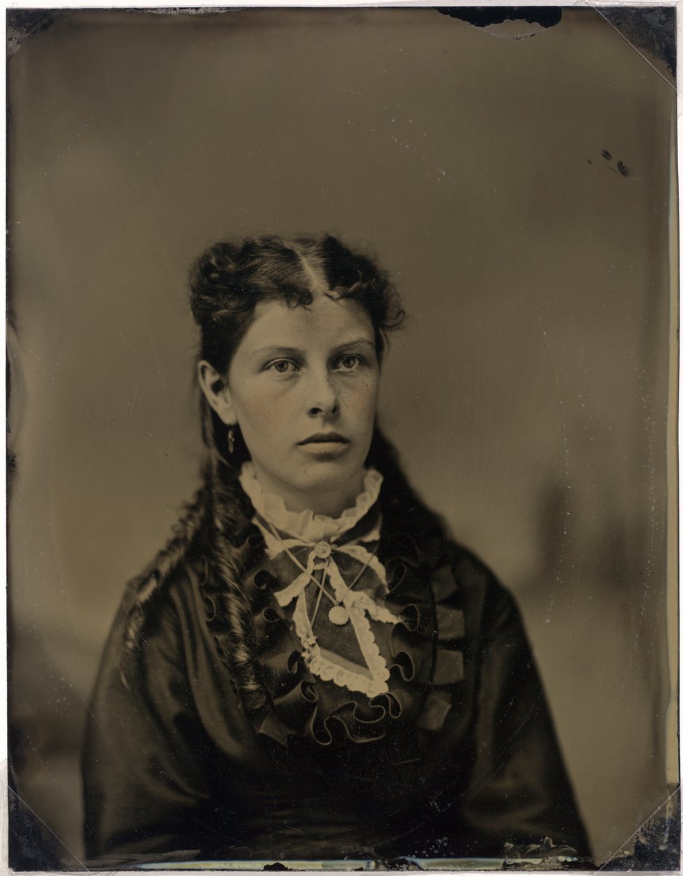 Portrét ženy, asi 1870 (foto) od John G. Ellinwood