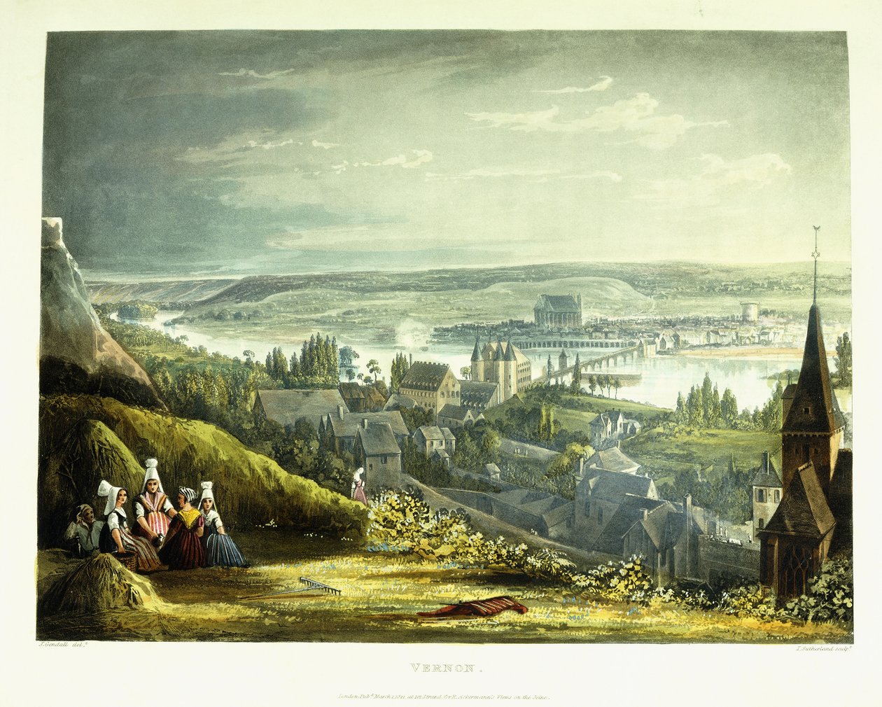 Pohled na Vernon, 1821 od John Gendall