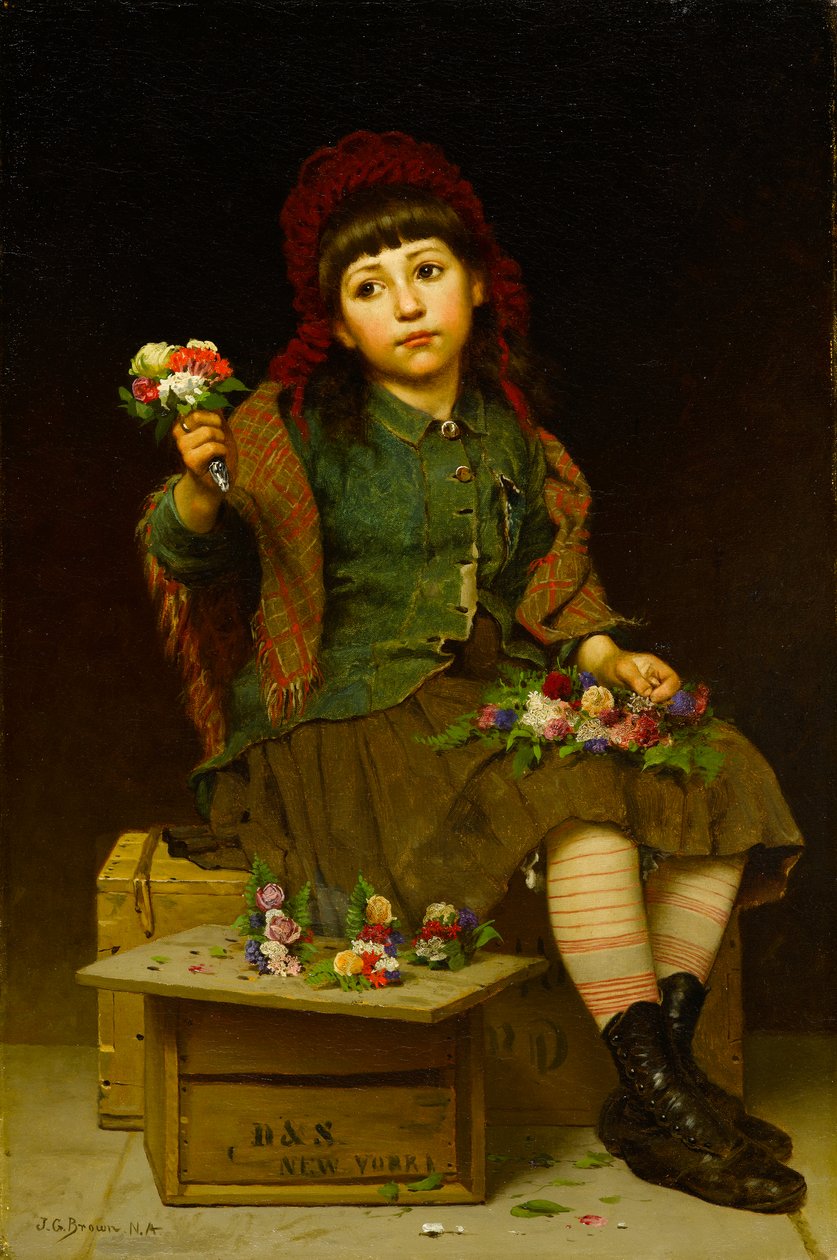 Koupit Posy, c.1881 (olej na plátně) od John George Brown