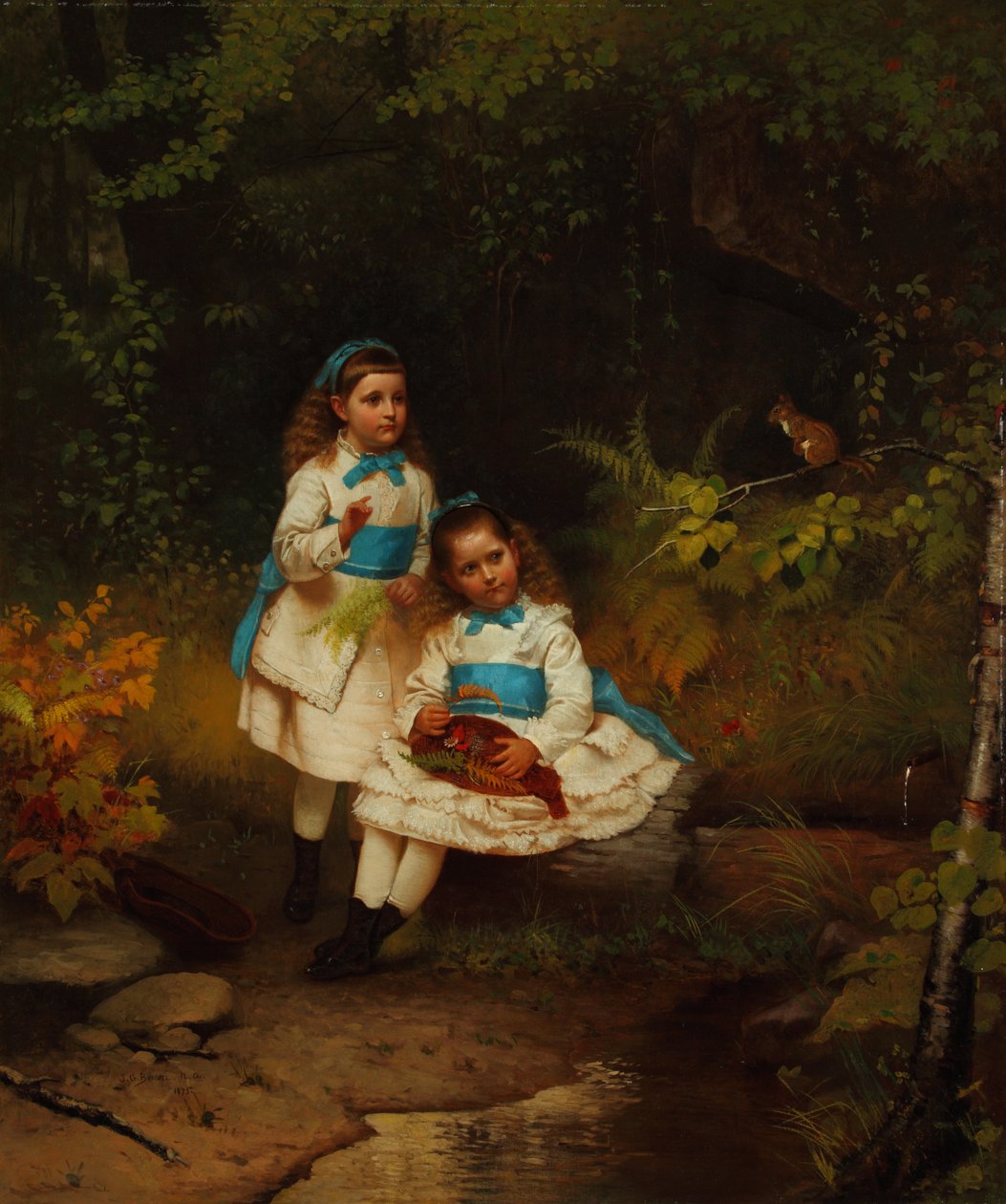 U lesního potoka 1875 (olej na plátně) od John George Brown