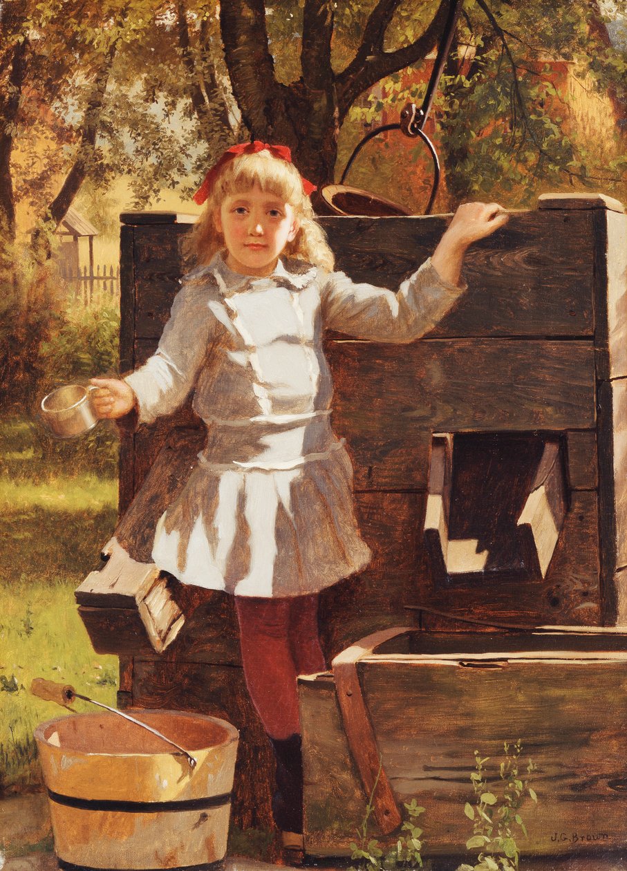 Dejte si drink, kolem roku 1880 od John George Brown