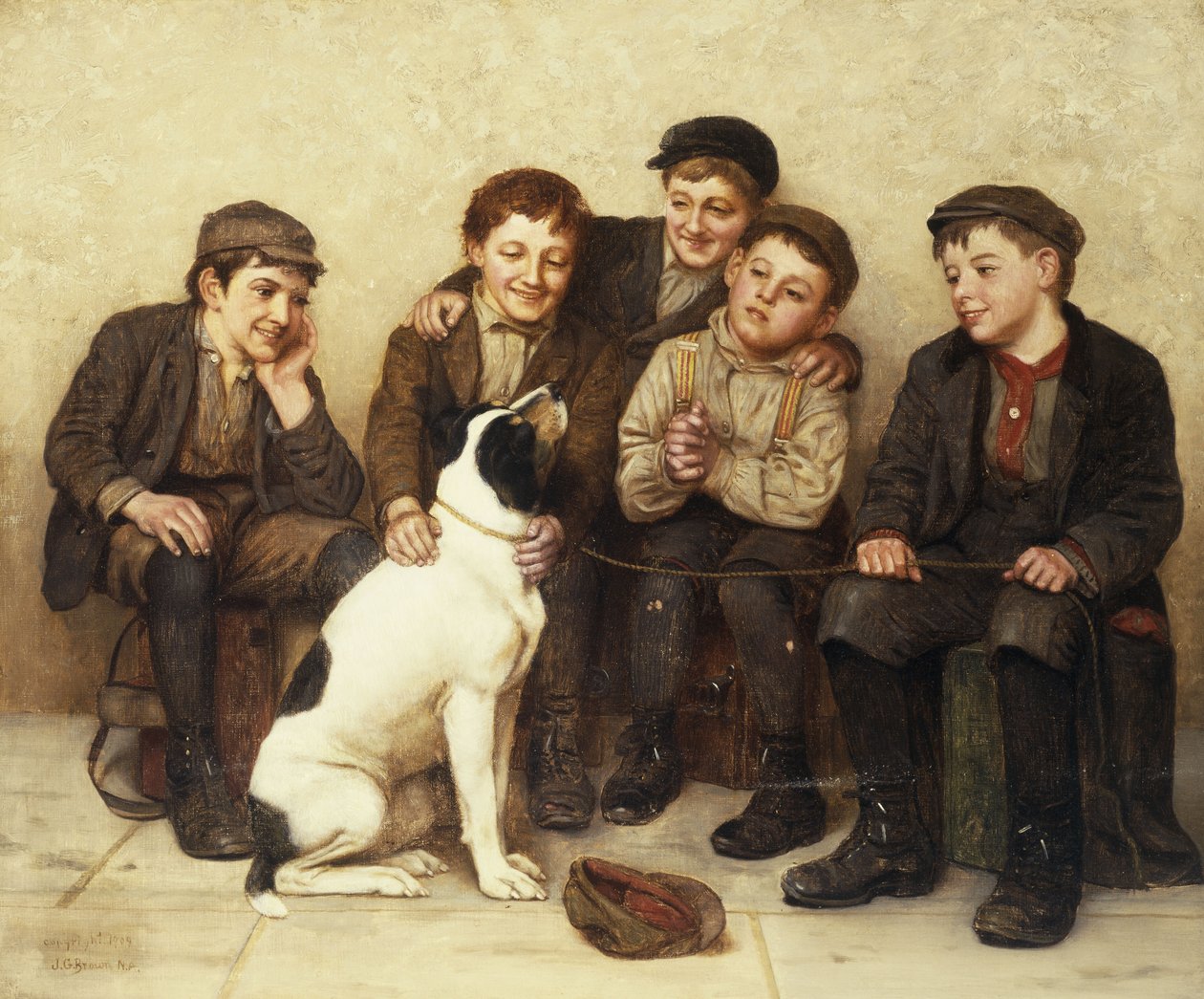 V dobrých rukou, 1909 od John George Brown