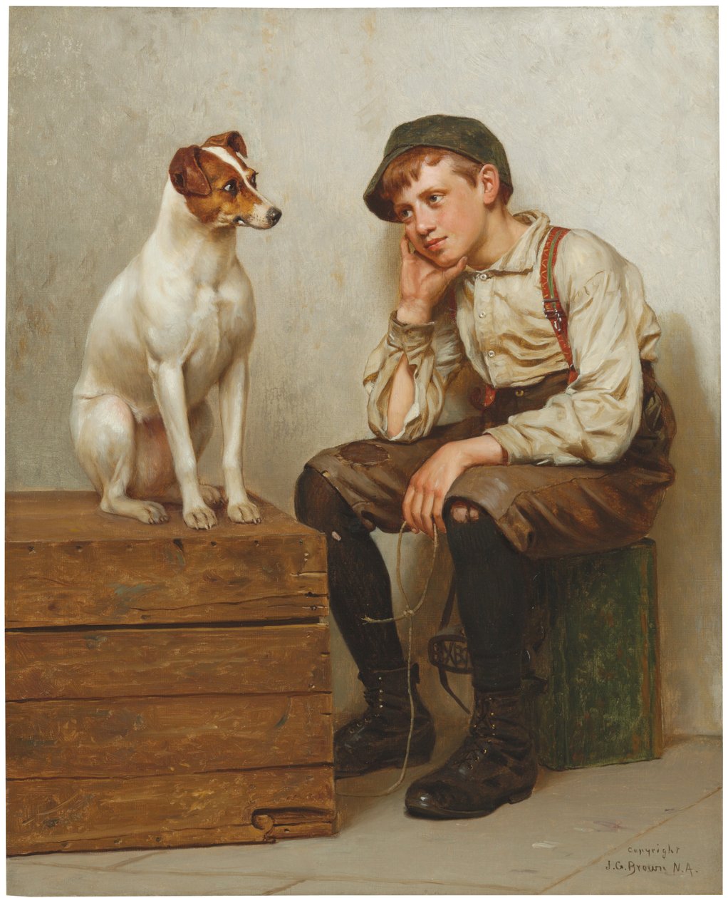 Vzájemný obdiv, 1898 od John George Brown