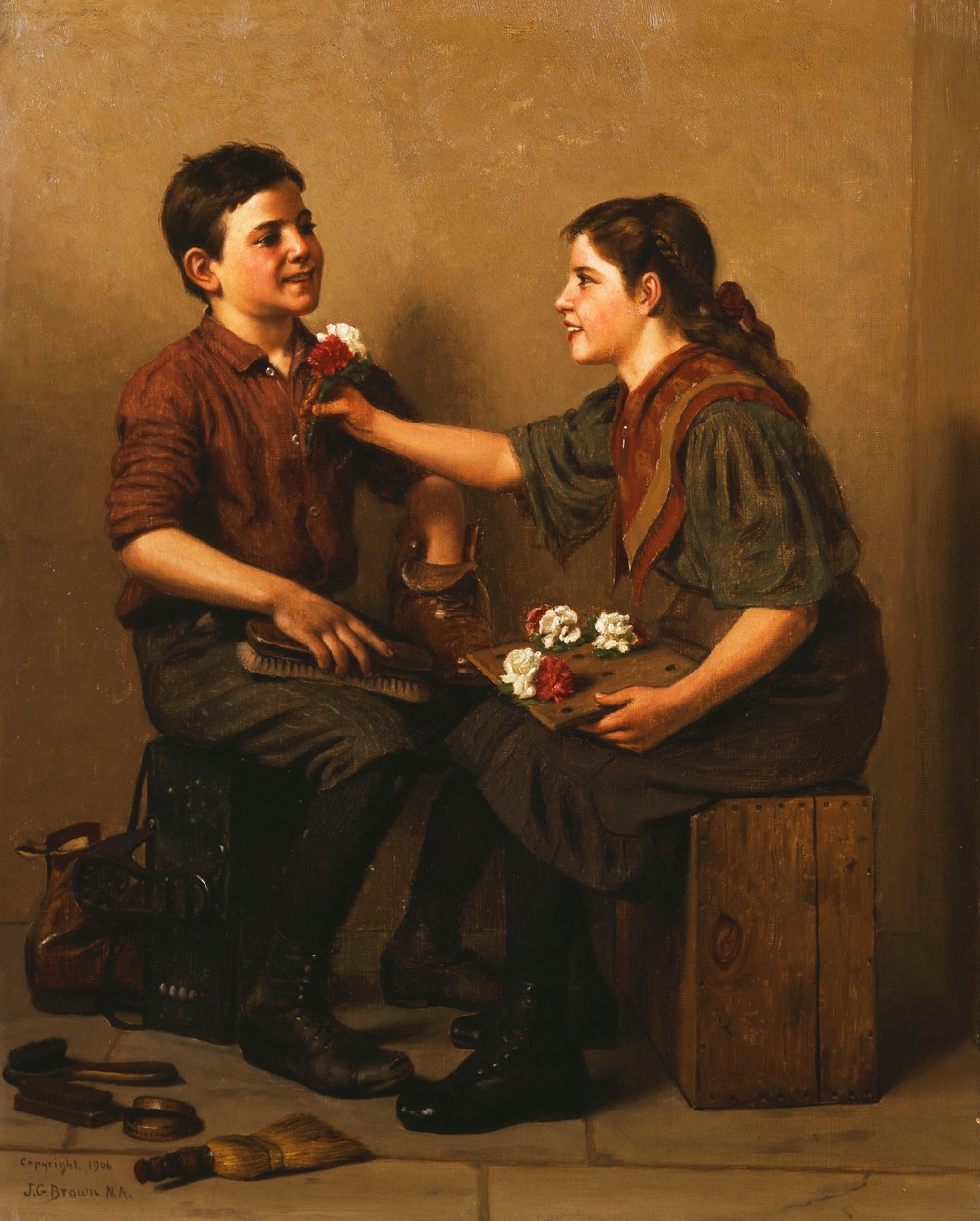 Jen nikl, Joe, 1906 od John George Brown
