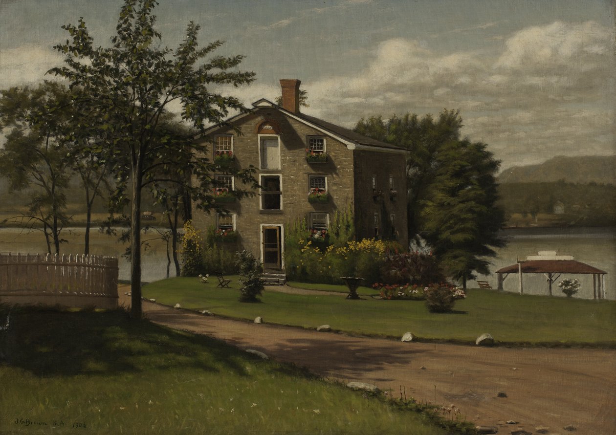 Stone House, Larrabees Point, Vermont, 1906 od John George Brown
