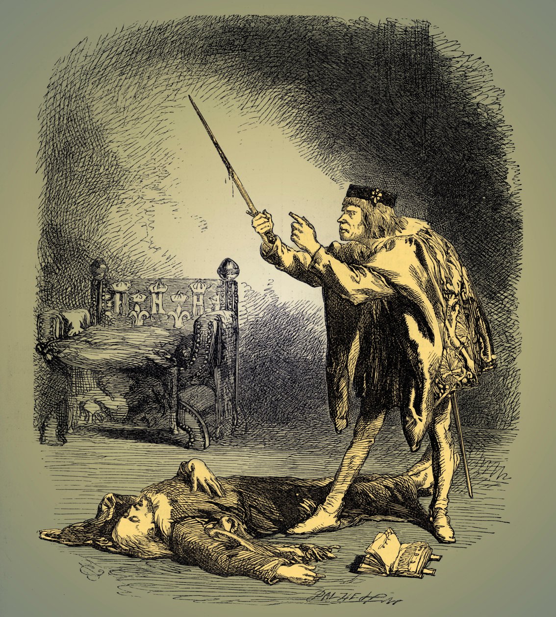 Henry VI část III od Shakespeara od John Gilbert