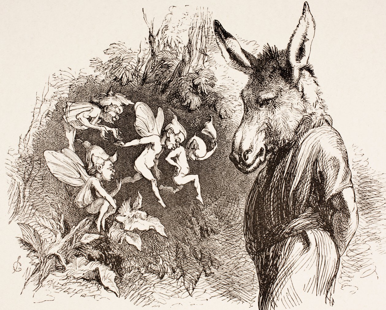 Ilustrace ke Snu noci svatojánské z 