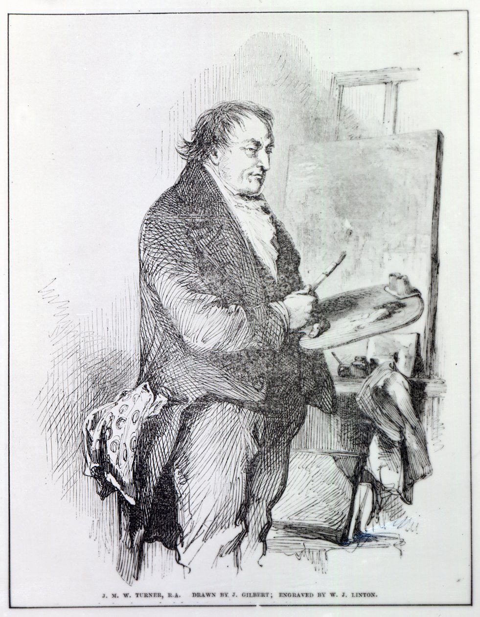 Joseph Mallord William Turner, vyrytý W.J. Lintonem, kolem roku 1837 (rytina) od John Gilbert