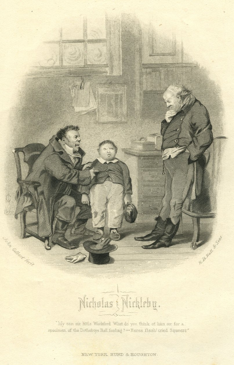 Nicholas Nickleby: Hall und Sons, 1867. od John Gilbert