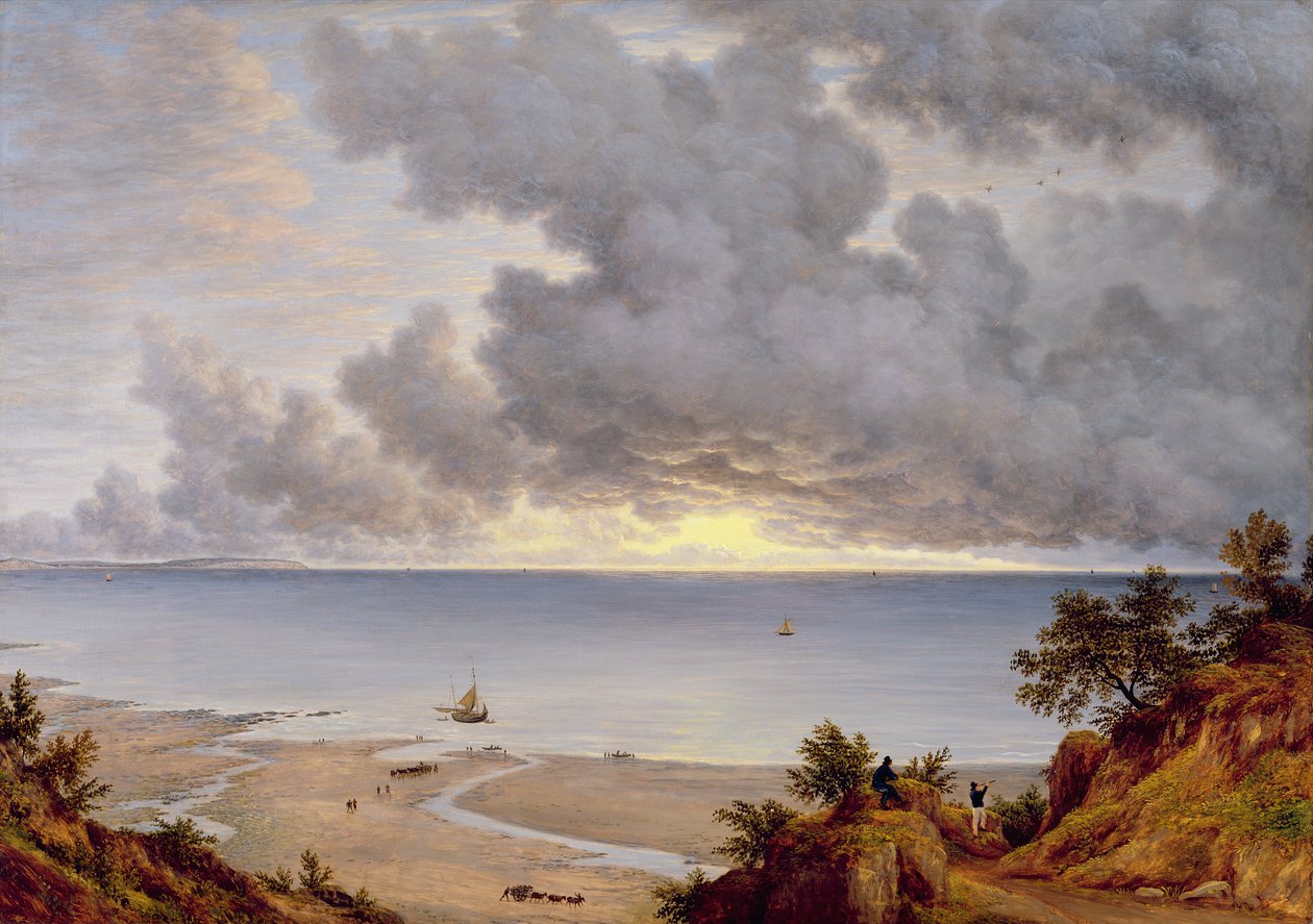 Pohled z Shanklin, Isle of Wight, kolem roku 1827 (olej na plátně) od John Glover