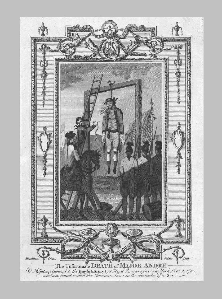 Nešťastná smrt majora Andre, 1780, 1790. od John Goldar