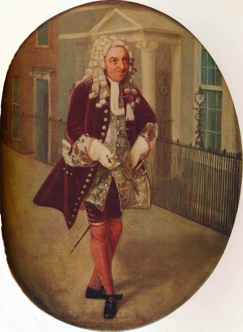 Richard Suett jako Bayes v The Rehearsal od George Villierse, 2. vévody z Buckinghamu, 1796 od John Graham