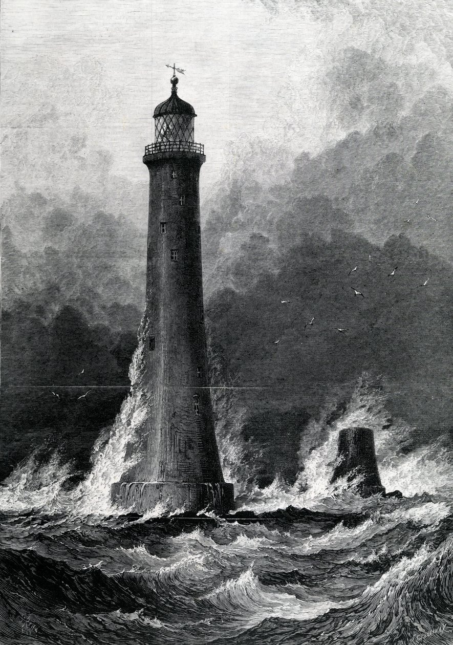 The Proposed New Eddystone Lighthouse, ilustrace z 