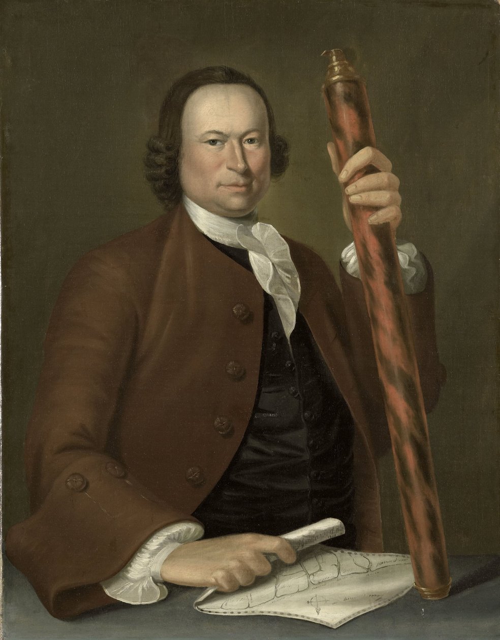 Portrét důstojníka na moři od John Greenwood