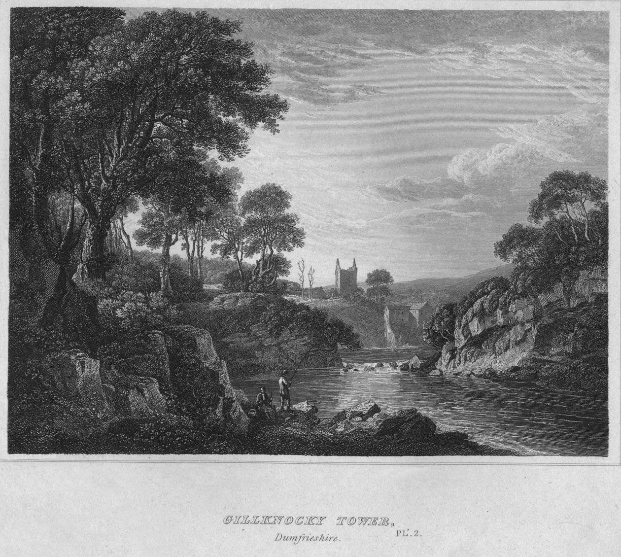 Gillknocky Tower, Dumfriesshire, 1814 od John Greig