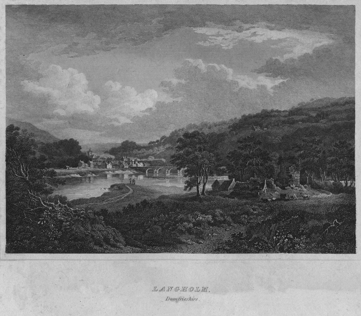 Langholm, Dumfriesshire, 1814 od John Greig