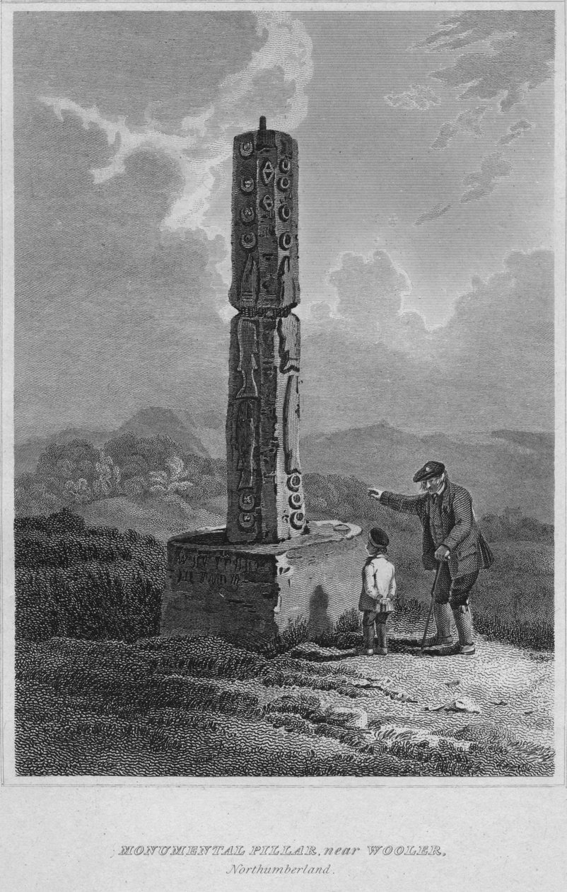 Monumental Pillar, poblíž Wooler, Northumberland, 1814 od John Greig