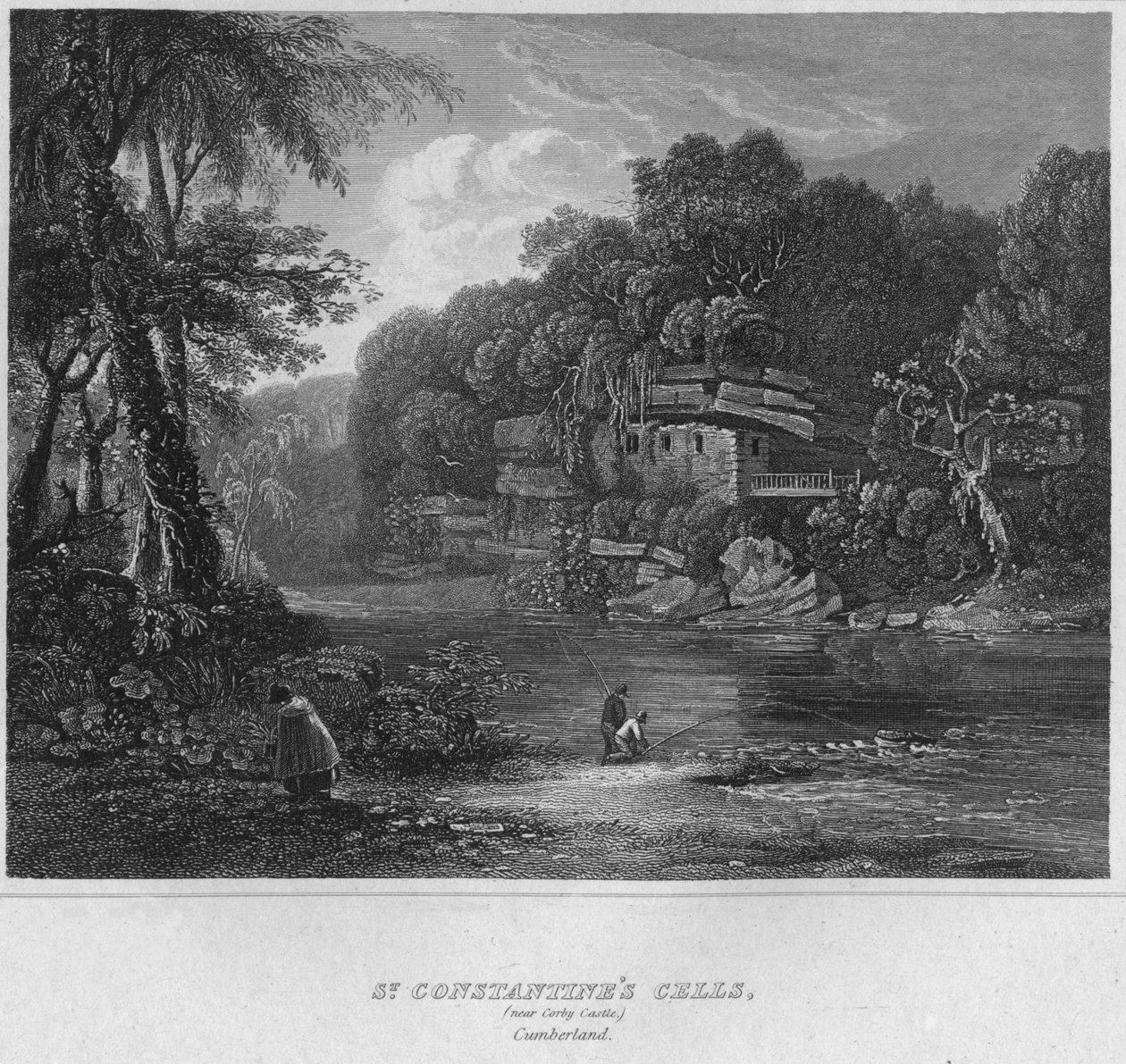 St. Constantines Cells, poblíž hradu Colby. Cumberland, 1814 od John Greig