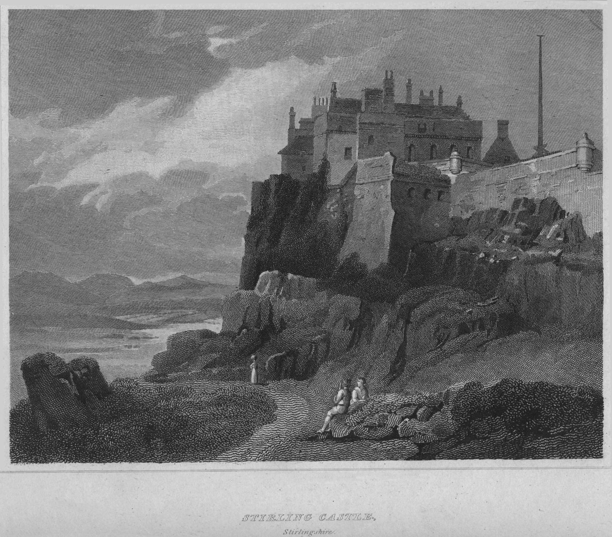 Hrad Stirling, Stirlingshire, 1814 od John Greig