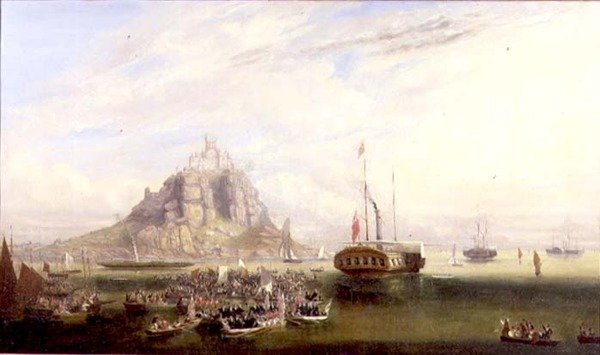 Odjezd královny Viktorie a prince Alberta z Hory svatého Michala od John Grenfell Moyle