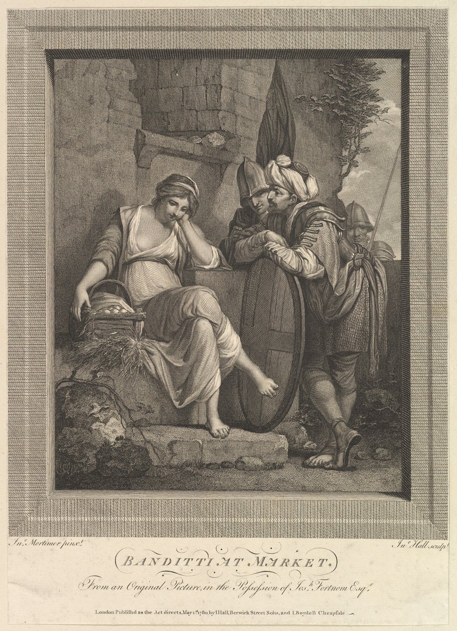 Banditti na trhu, 9. listopadu 1780. od John Hall