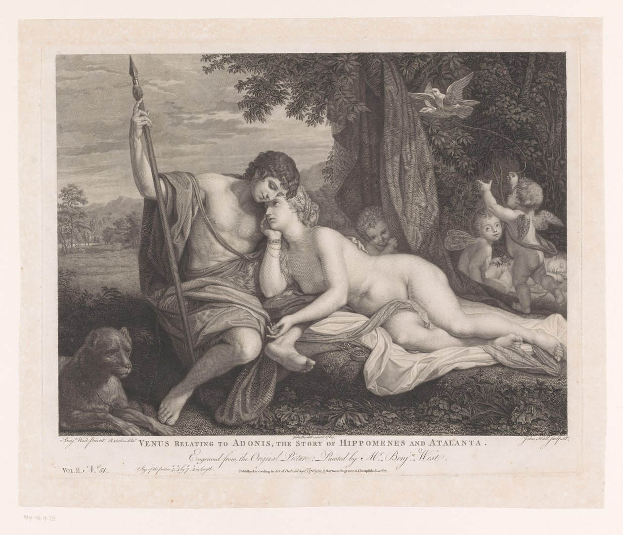 Venuše vypráví Adonisovi příběh o Hippomenesovi a Atalantě Venuše týkající se Adonise, příběhu Hippomenes a Atalanta (název na předmětu) Hlavní obrazy Anglie (název série) Nejkapitálnější obrazy v Anglii (název série) od John Hall