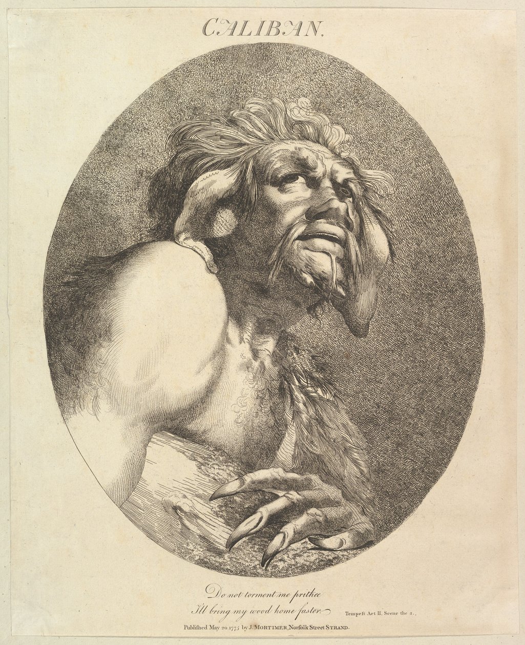 Kalibán dvanáct postav ze Shakespeara, 20. května 1775. od John Hamilton Mortimer