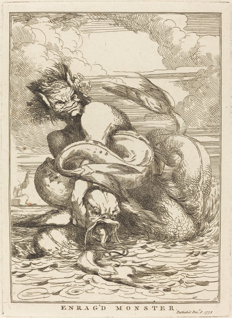 Rozzuřené monstrum od John Hamilton Mortimer