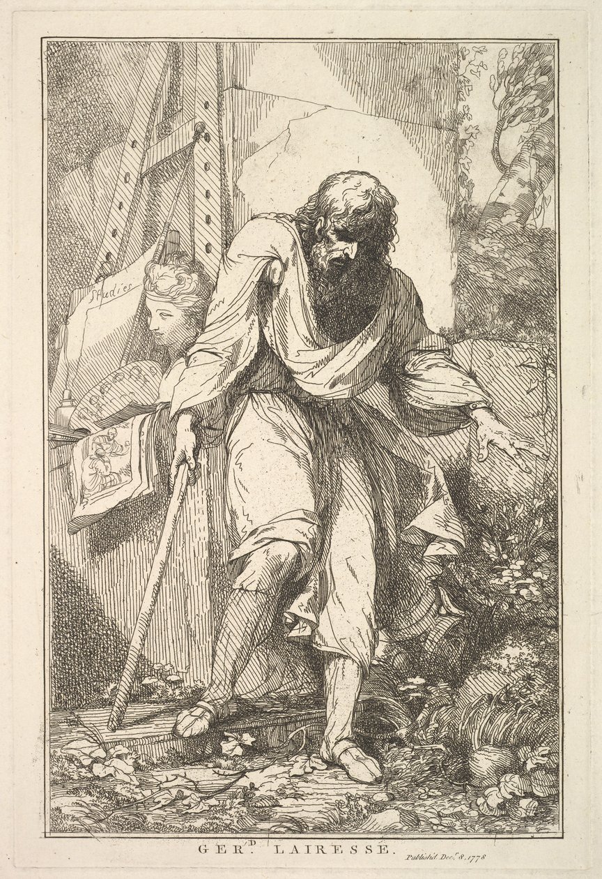 Gerard Laairesse z patnácti leptů věnovaných siru Joshua Reynoldsovi, 8. prosince 1778. od John Hamilton Mortimer
