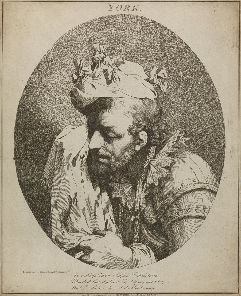 York, "Henry IV", část II, dějství V, scéna IV od John Hamilton Mortimer