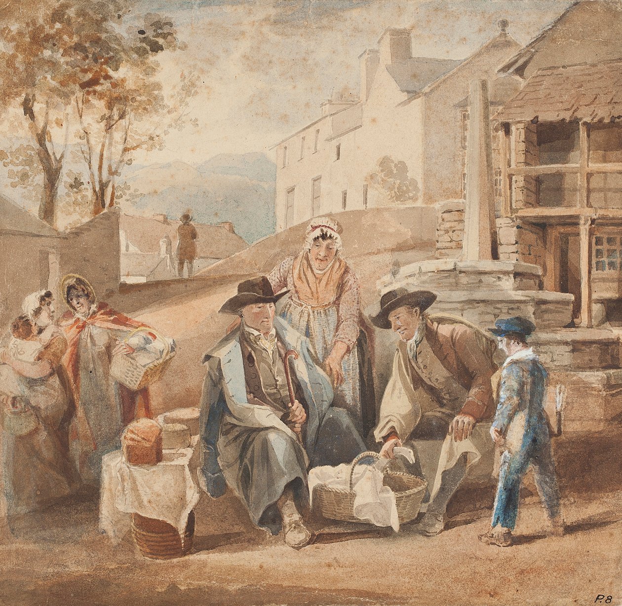 Obchodní jednání Ambleside (wc na papíře) od John Harden