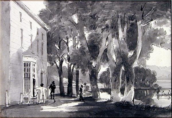 Brathay Hall (pero a inkoust na papíře) od John Harden