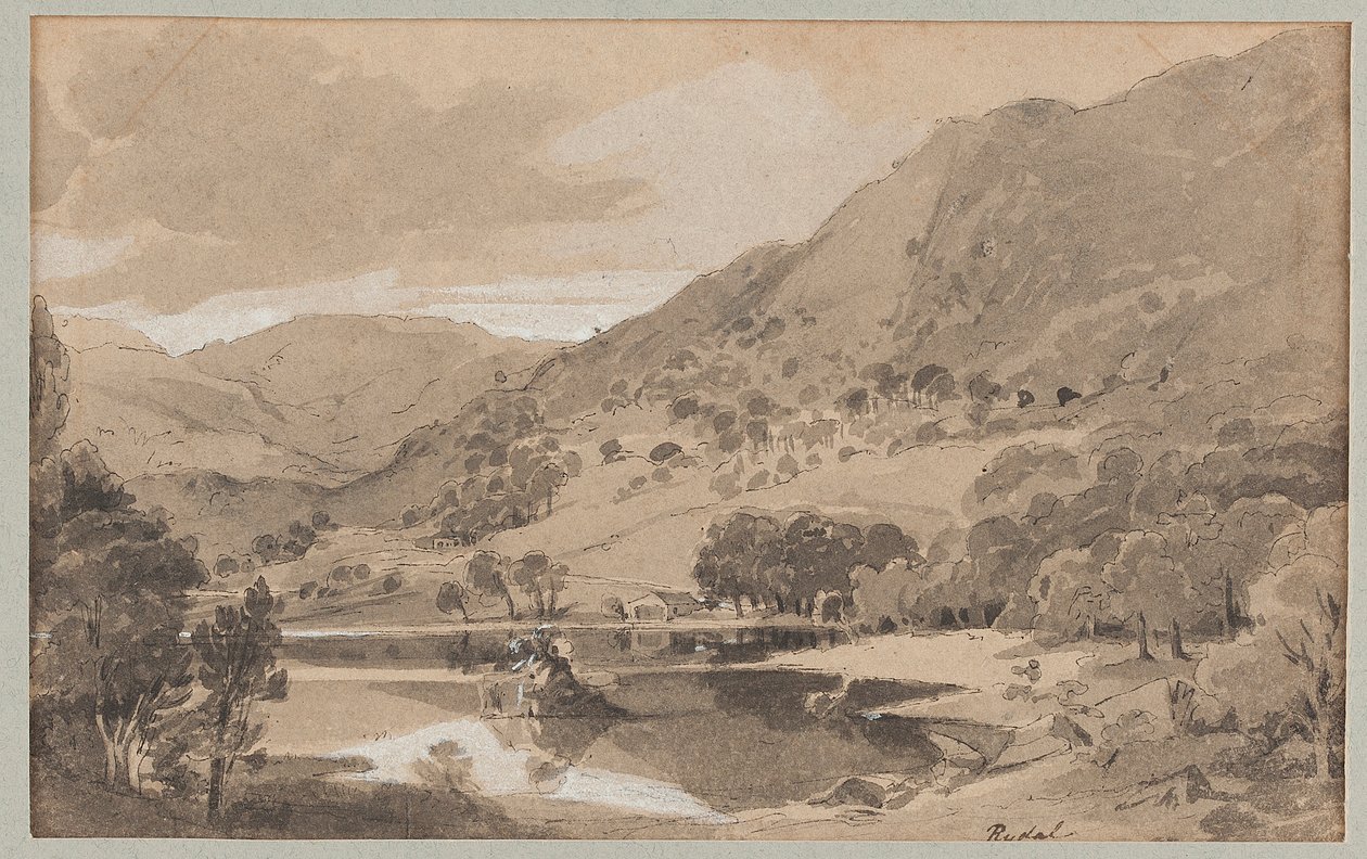 Rydal, 1812 (wc na papíře) od John Harden