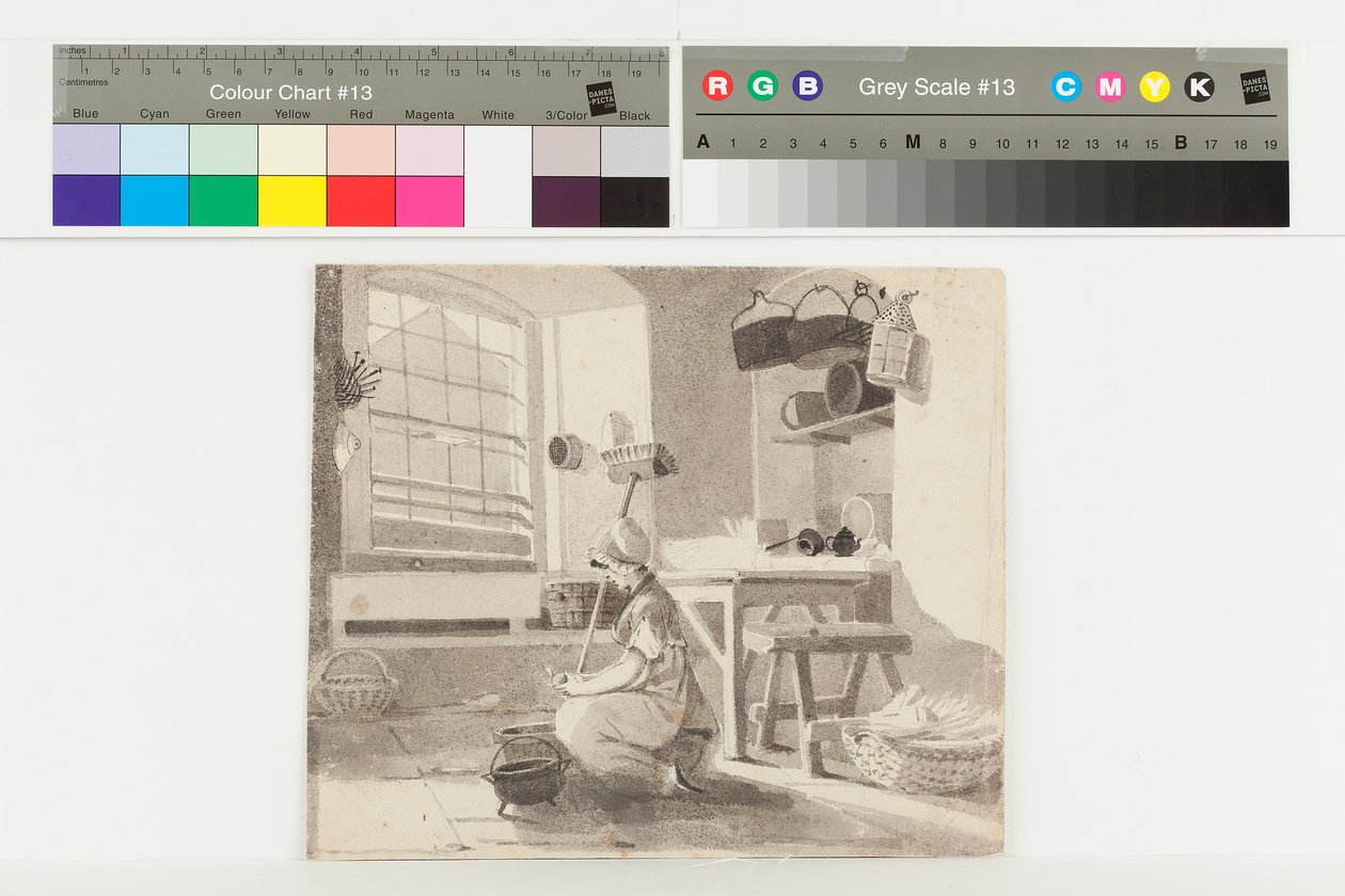 Scullery, Brathay (inkoust na papíře) od John Harden
