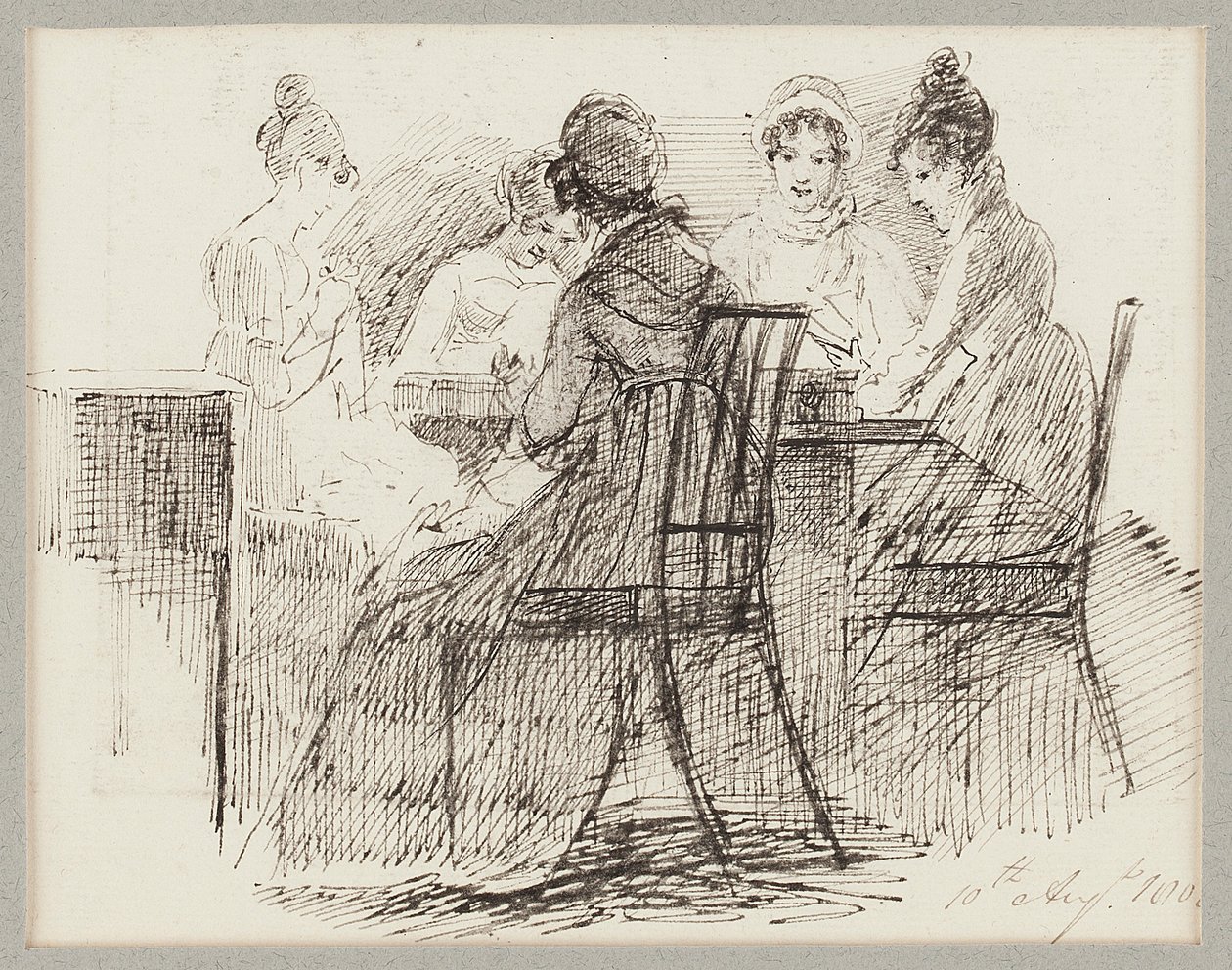 Sedící skupina, 1808 od John Harden