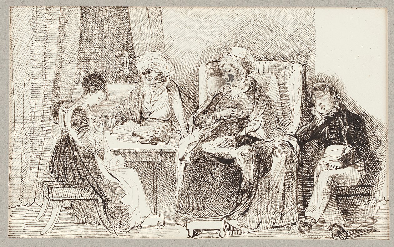 Nemocný a odpočívající, 1824 od John Harden