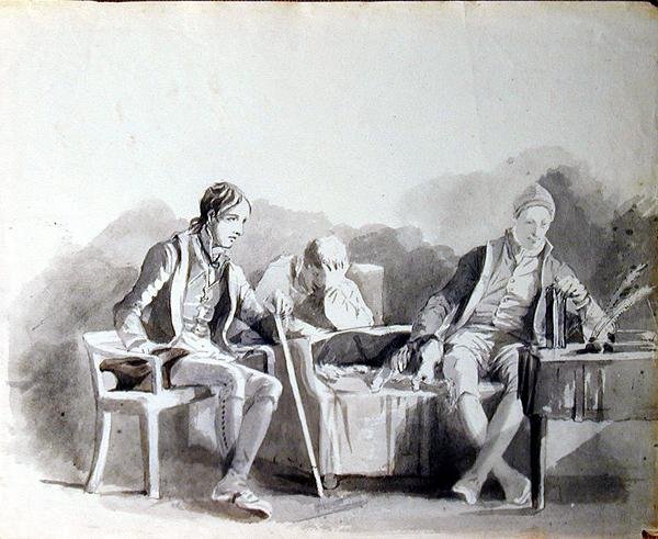 Naštvaná (inkoust na papíře) od John Harden