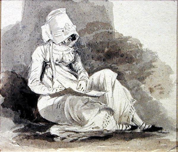 Psaní (inkoust na papír) od John Harden