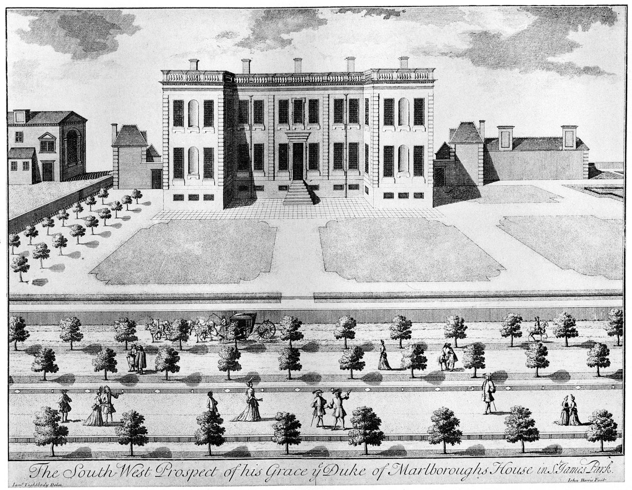 Marlborough House od jihozápadu, 17. století, 1908. od John Harris