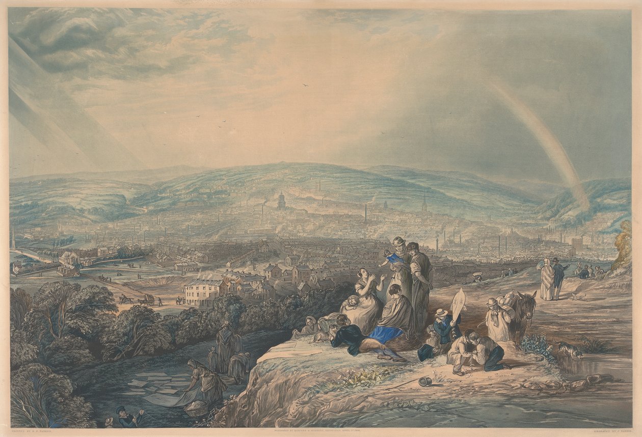 Panoramatický výhled na Sheffield od John Harris