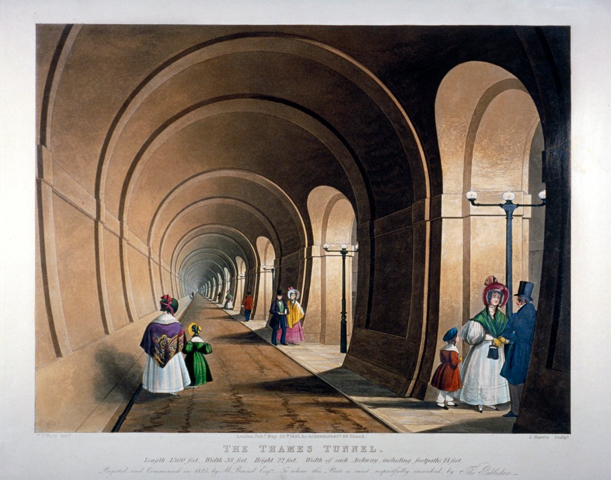 Thames Tunnel, Londýn, 1835 od John Harris